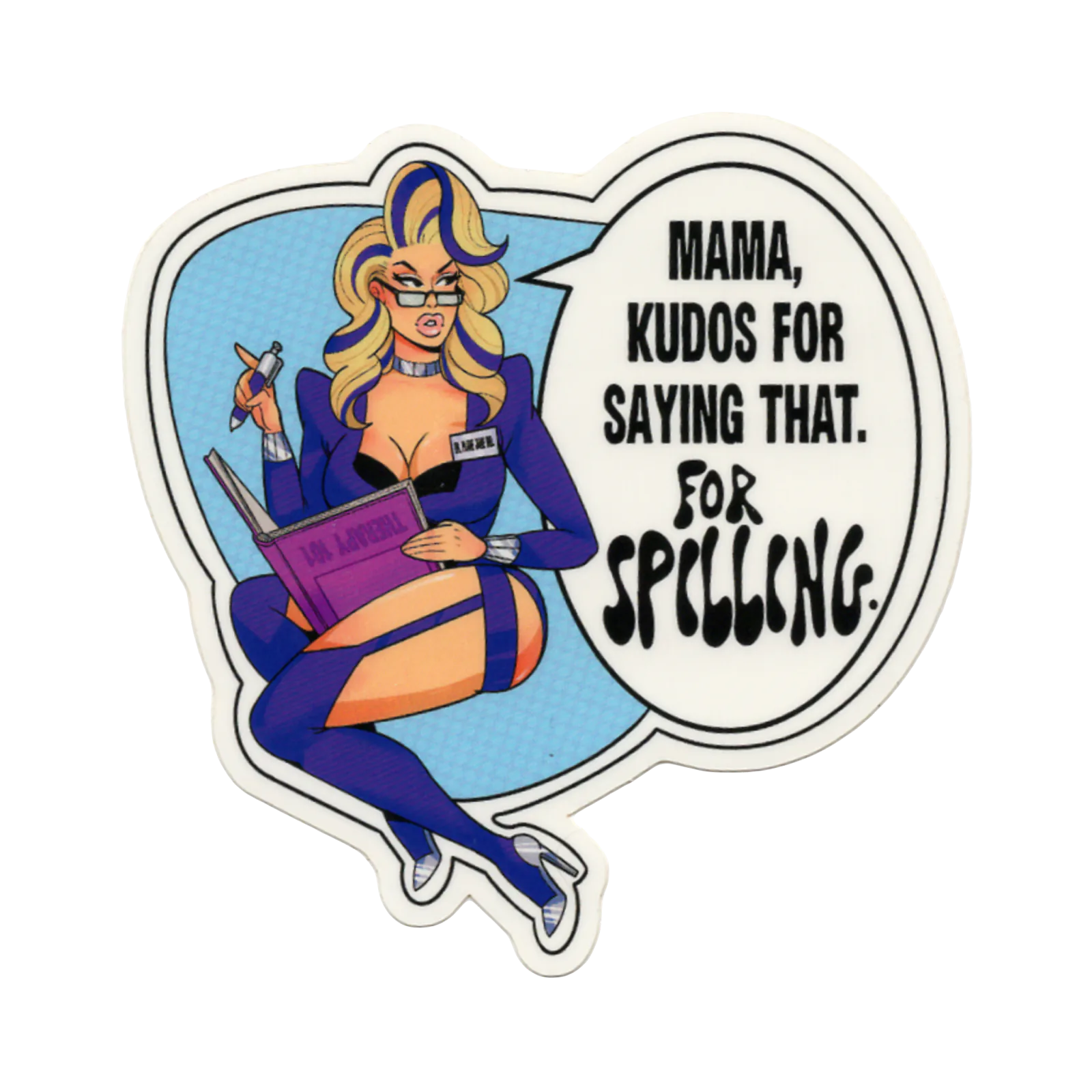 Kudos for Spilling sticker